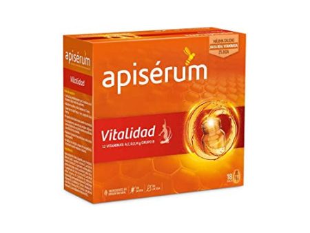 Apiserum Vitalidad Multivitamínico Potable Viales, 18-Piezas Conjunto Embalaje Deteriorado Sale