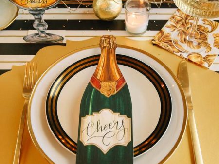 Champagne Bottle Placemat Supply