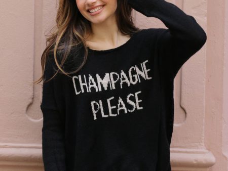 Champagne Please Sweater Discount