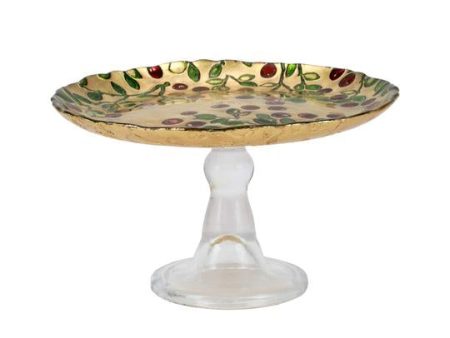 Cranberry Small Cake Stand For Cheap