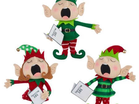 Caroling Elf Ornament Cheap