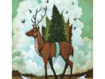 Christmas Elk 6 Cards Hot on Sale