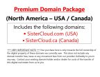 Domain Package (USA Canada):  (www.) SisterCloud.com + SisterCloud.ca Online now